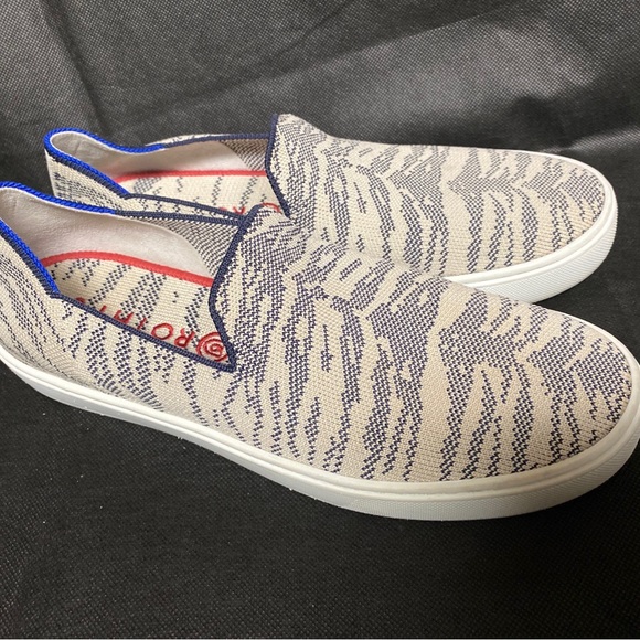Rothy's Maritime Tiger Stripe Sneakers - size 8.5 - Picture 10 of 13